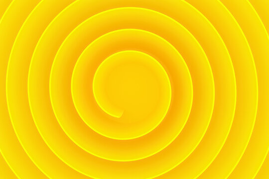 golden ratio circle pattern 3d yellow color background