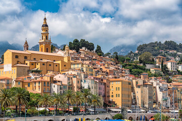 Menton, a colorful city in the south of France