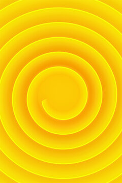 abstract golden ratio spiral  yellow Background with circles
