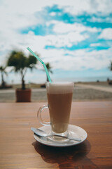 coffee on a beach