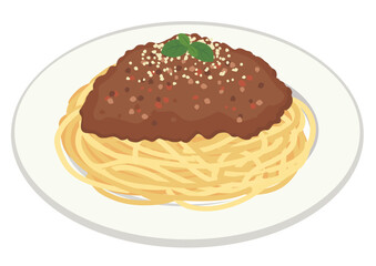 食事_パスタ_ミートソース