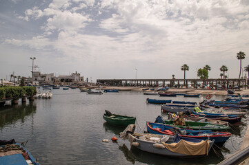 Fototapeta na wymiar Bari Harbour, Apulia, Italy