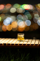 夜景とウイスキー