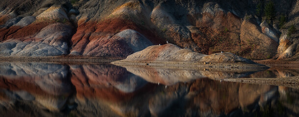 Ural Mars - picturesque territory of industrial dumps, Russia, Sverdlovsk region, summer 2022