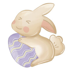Cute Easter Bunny watercolor