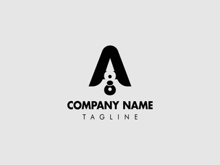 A letter minimalist company logo design eps 10 file