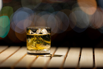 夜景とウイスキー