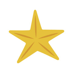 vacation vector sea yellow starfish isolated