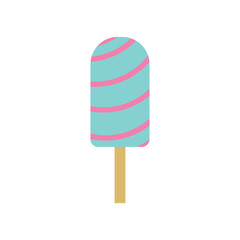 vacation tasty ice cream vector isolated