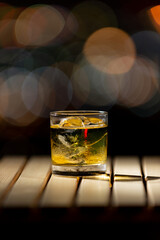 夜景とウイスキー