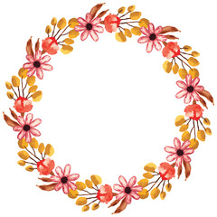 Obraz premium floral illustration watercolor hand drawn