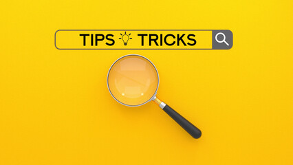 magnifying glass and tips tricks