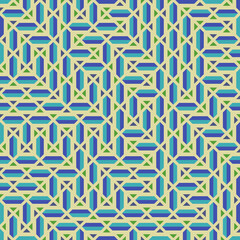 Color Rhombus tile tessellation pattern illustration