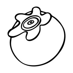 Vector blueberry clipart. Hand drawn berry icon. Fruit illustration. For print, web, design, decor, logo.