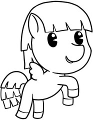 cute little pony coloring page