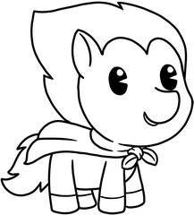 cute little pony coloring page