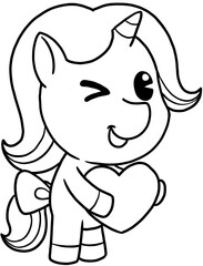 cute little pony coloring page