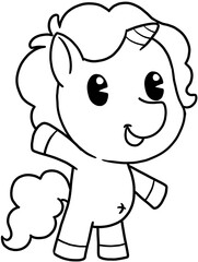 cute little pony coloring page