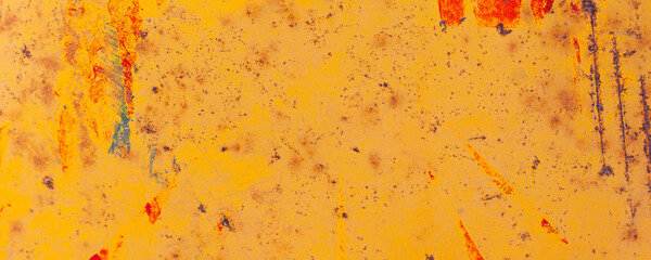 Yellow grunge texture background. Abstract dirty art