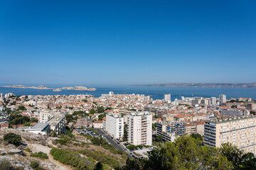Fototapeta na wymiar View of the city Marseille