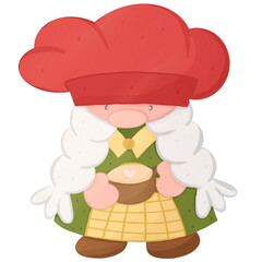 Gnome-Dad illustration for web, wedsite, application, presentation, Graphics design, branding, etc.