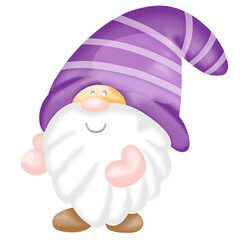 Super Gnome Dad and Son Watercolor