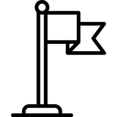 Red flag icon, location map and navigation vector