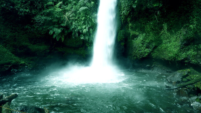 Small waterfall of Curug Sawer