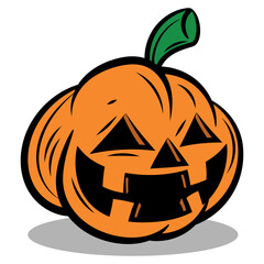 Jack O Lantern faces, best for mascot, sticker, and logo with halloween themes