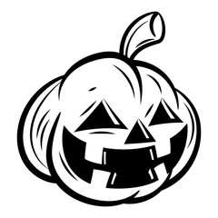 Jack O Lantern faces, best for mascot, logo, and coloring book with halloween themes for kids