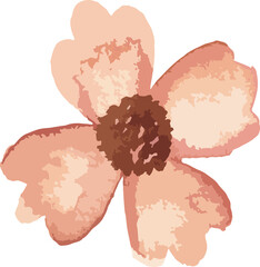 watercolor hand drawn floral minimal design