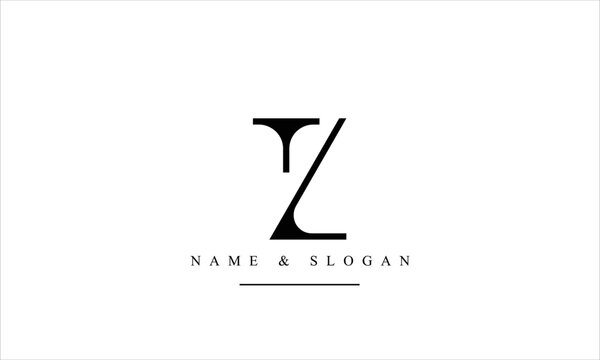 TZ, ZT, T, Z abstract letters logo monogram