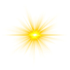 Obraz premium Lens flare star gold light special effect background