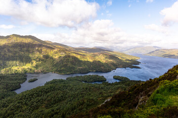 Fototapeta na wymiar View from Ben A'an, Scotland