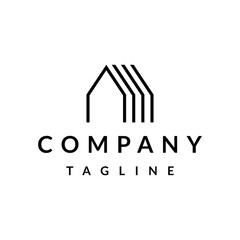 Minimalist real estate logo design