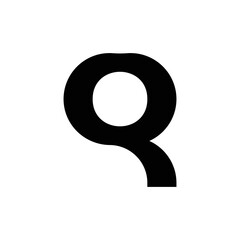 modern letter Q monogram logo design