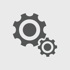 Gear icon set Vector illustration. Service Tools icon pack for ui, social media, website Isolated on white background
