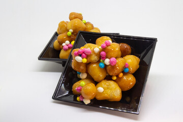 struffoli Christmas cake typical of Naples