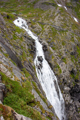 Stigfossen water fall at Trollstigen near Åndalsnes in Hellesylt Møre og Romsdal in Norway (Norwegen, Norge or Noreg)