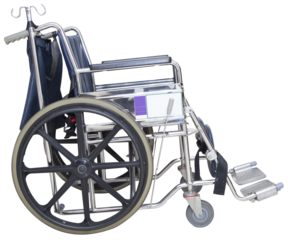Hospital Wheelchair on Transparent Background 