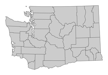 Washington administrative map