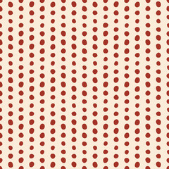 Seamless pattern with red dots.