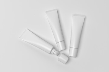 packaging template for lip balm tube mockup for design 3d render - obrazy, fototapety, plakaty