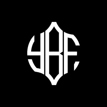 YBF letter logo. YBF best black background vector image. YBF Monogram logo design for entrepreneur and business.
