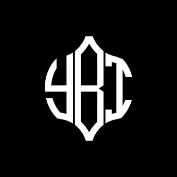 YBI letter logo. YBI best black background vector image. YBI Monogram logo design for entrepreneur and business.
