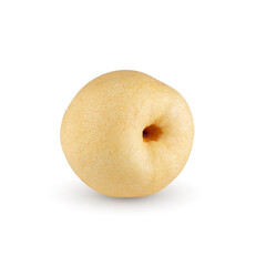 Fresh group oriental pear isolated on a white background.