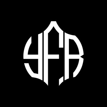 YFR letter logo. YFR best black background vector image. YFR Monogram logo design for entrepreneur and business.
