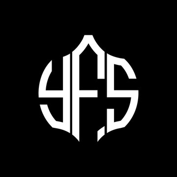 YFS letter logo. YFS best black background vector image. YFS Monogram logo design for entrepreneur and business.
