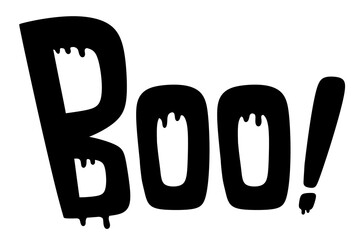 Obraz premium Boo hand drawn lettering