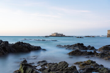 Manche strait view from Saint-Malo of France